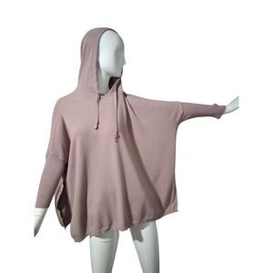 Mer Sea Oversized Slouchy Doman Womens OS Hooded Casual ‎ Loungewear Sweater